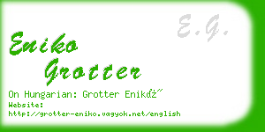 eniko grotter business card